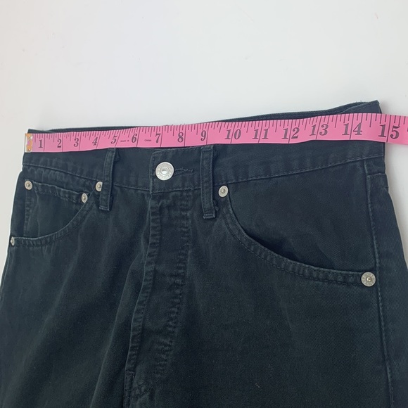 Levi’s 551 Black Denim Button Fly Straight Leg Jeans W30 - Picture 13 of 16